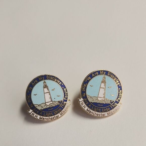Lighthouse Missionary Pins N.H. Manchester Mission - Picture 1 of 3